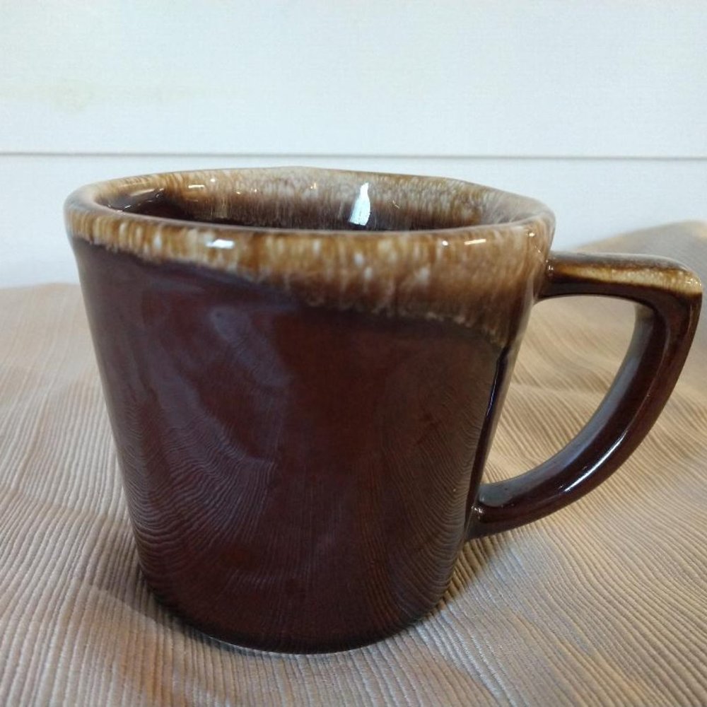 McCoy Brown Drip Ceramic Coffee Tea Mug